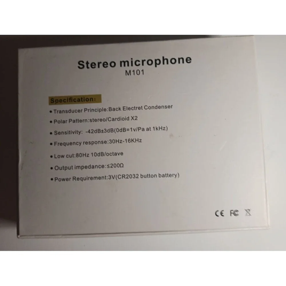Stereo Microphone Condenser Video Recording for Canon Nikon Sony and Other